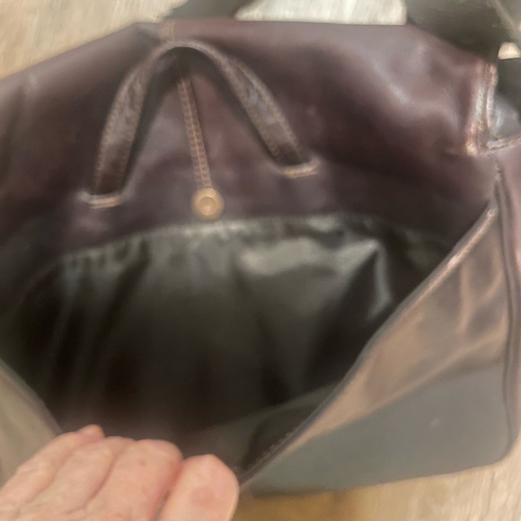 Kenneth Cole Brown Leather Messenger Bag - Picture 9 of 16